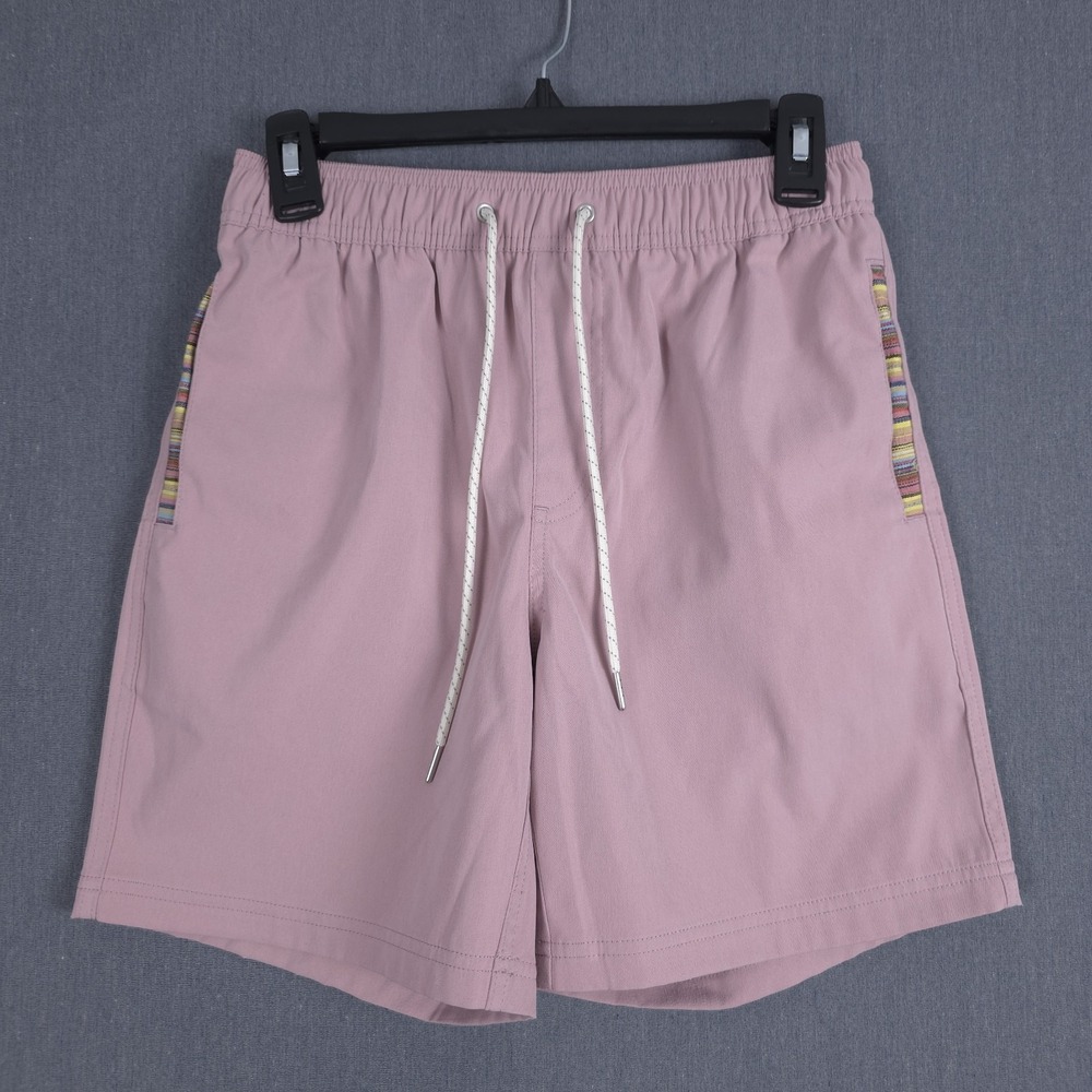 Wowie Nomad 3.0 Hybrid Shorts Mens Small Muted Pink Drawstring Aztec Unlined